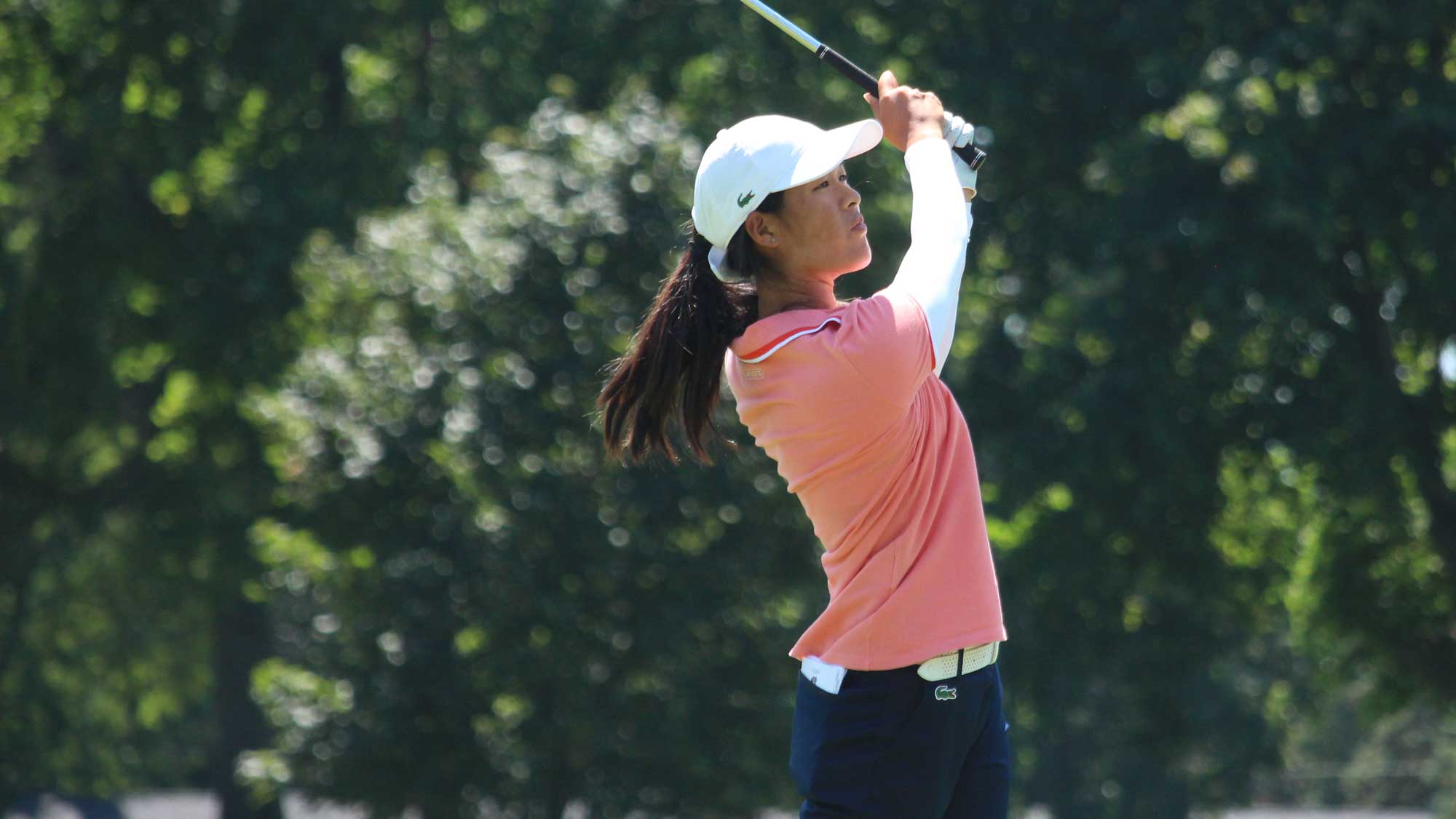 Celine Boutier during the opening round of the Firekeepers Casino Hotel Championship