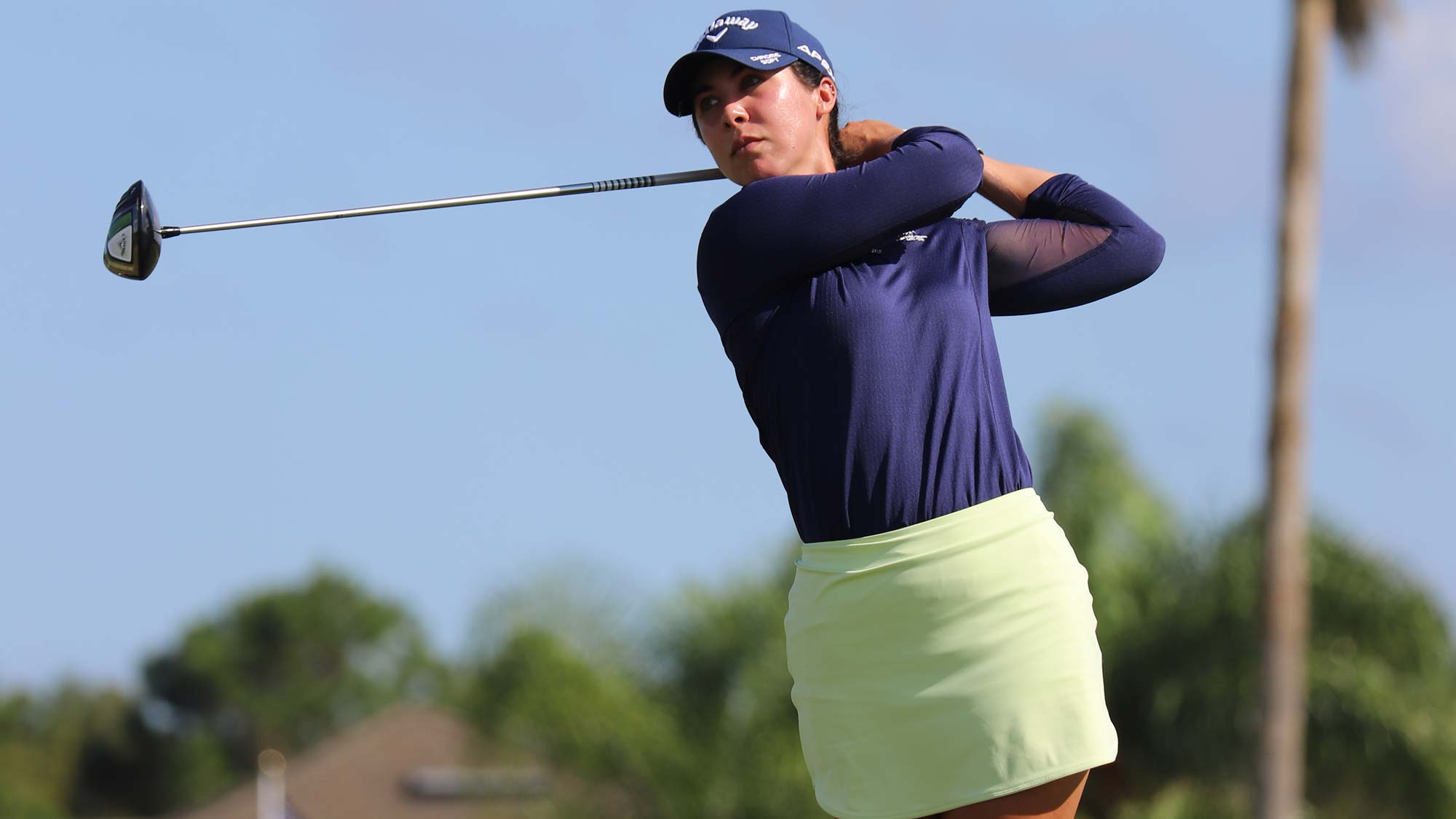 Sophia Schubert during the third round of the 2021 Epson Tour Championship