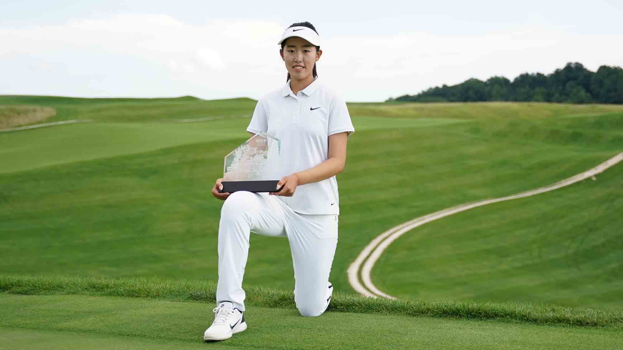 Xiaowen Yin during the final round of the French Lick Charity Classic