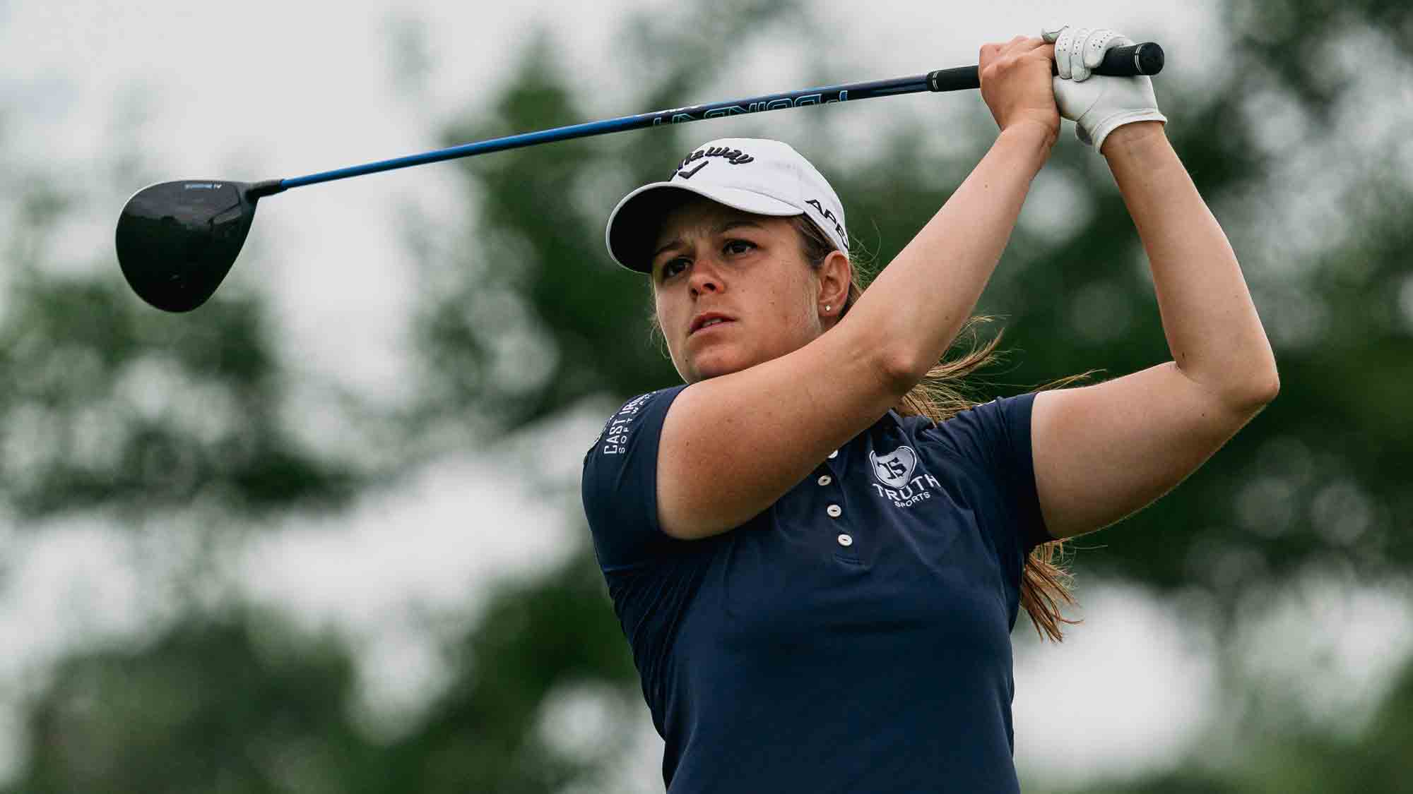 Kathleen Scavo during the final round of the Dream First Bank Charity Classic