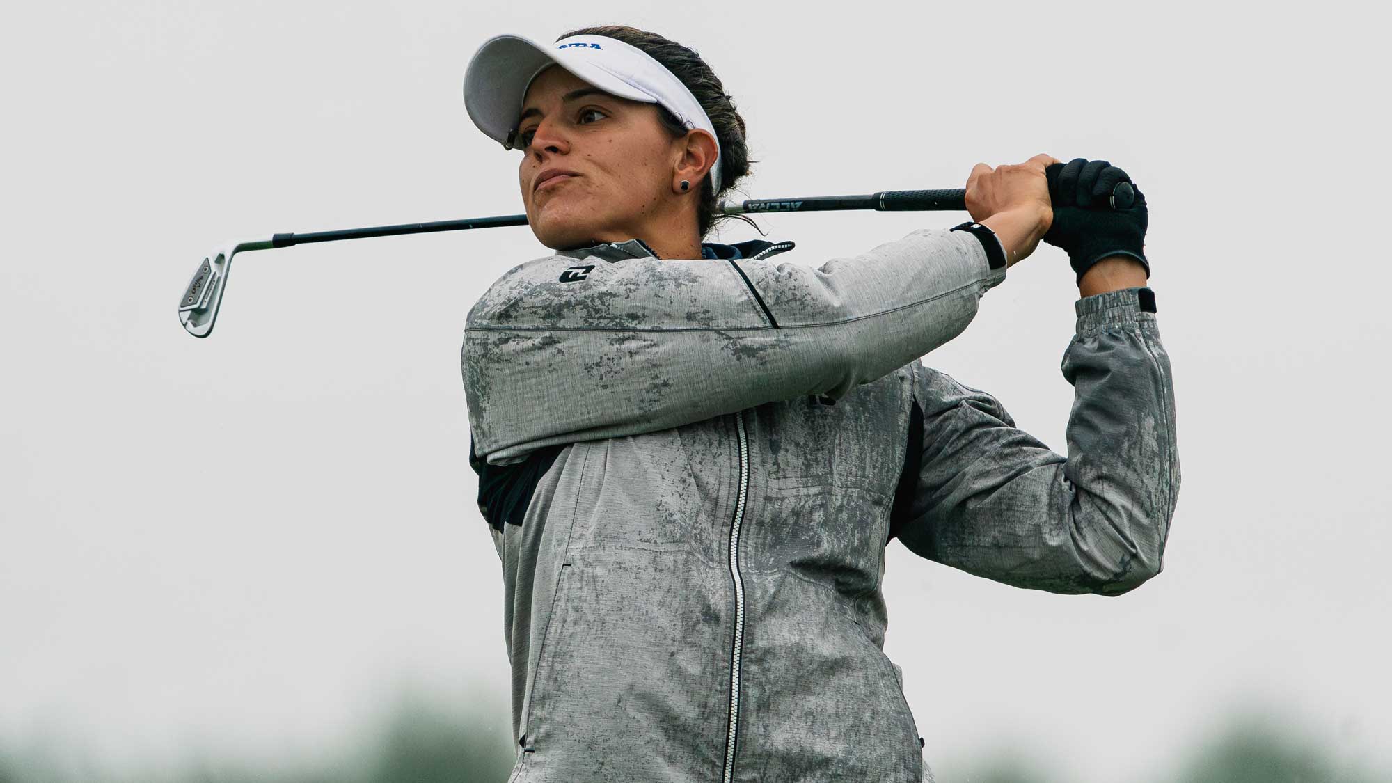 Maria Torres during the second round of the Island Resort Championship