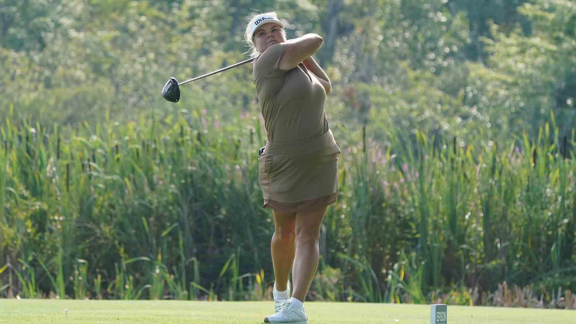 Michaela Finn during the opening round of the Four Winds Invitational