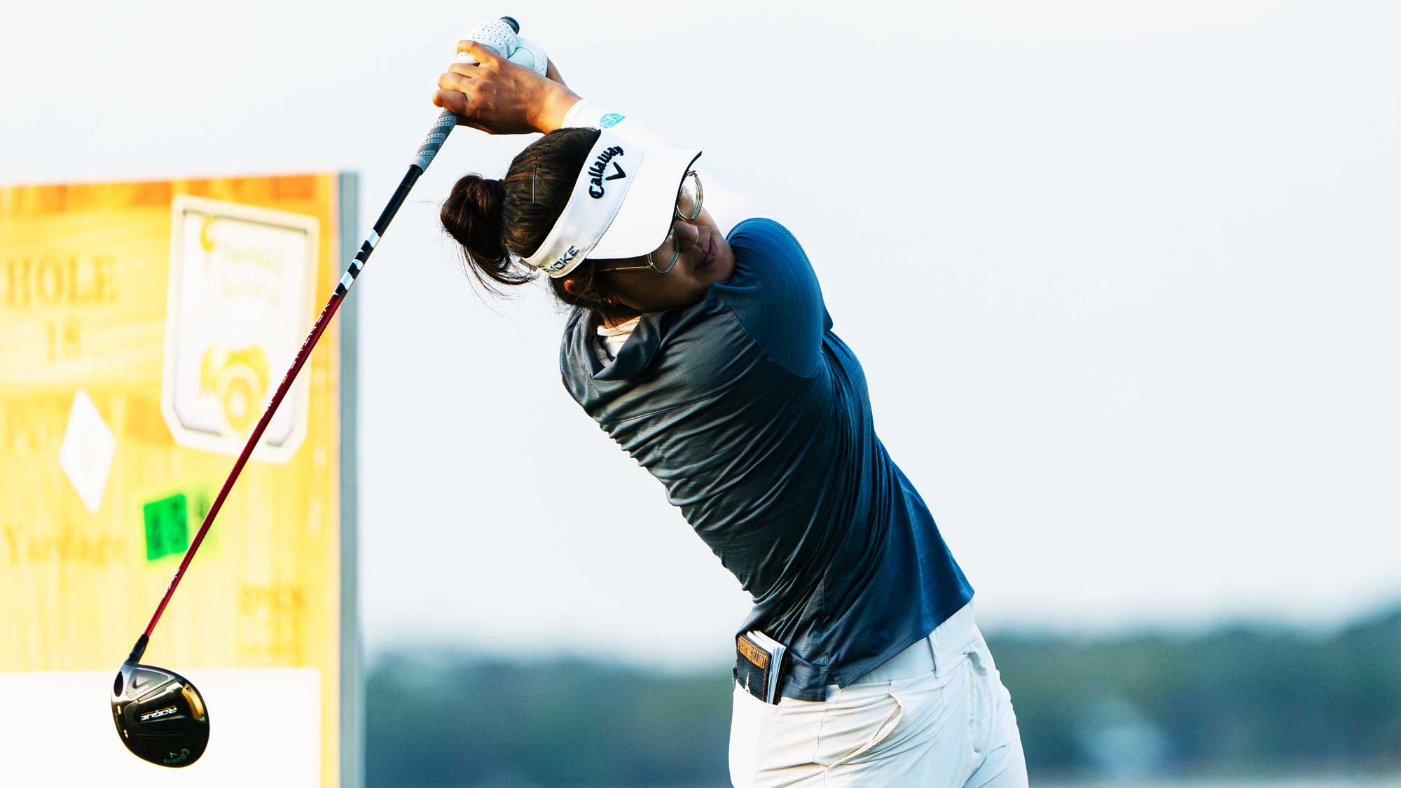 Crystal Wang during the first round of the Florida’s Natural Charity Classic.